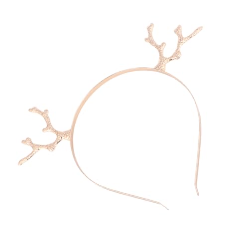 Anneome Festliches Geweih Haarband aus Metalllegierung Robustes Rentier Stirnband für Weihnachten und Kostümparty Geeignet für Mädchen und Erwachsene als und Foto Requisite von Anneome