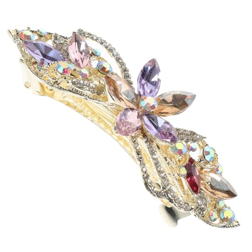 Anneome Glitzernde Haarklammer Damen mit Strassbesetzter Blumenverzierung Federleichter Frühling haarklammer für Dicken Haarhalt Elegantes Haarschmuck Accessoire für Hochzeit Party und Anneome Glitzernde Haarklammer Damen mit Strassbesetzter Blumenverzierung Federleichter Frühling haarklammer für Dicken Haarhalt Elegantes Haarschmuck Accessoire für Hochzeit Party und von Anneome