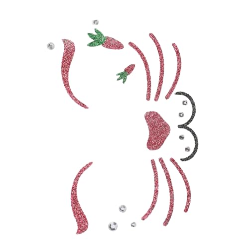 Anneome Glitzernde Hasen Gesichtsaufkleber Österliche Juwelen Sticker für Festliche Bühnenpartys Hautfreundliche Einfach Anzubringende Bunny Face Decals für Masquerade und Cosplay von Anneome