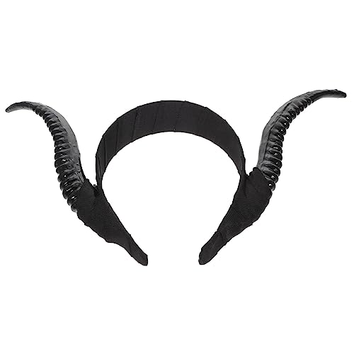 Anneome Gothic Teufelshörner Haarreif Halloween Accessoires Simulation Horn Kopfbedeckung Komfortabel Für Party Cosplay Fotorequisiten Mottopartys von Anneome