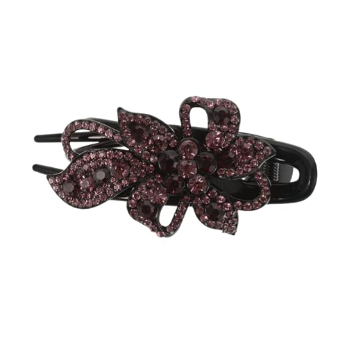 Anneome Große Haarklammer mit Wassersteinverzierung Rutschfester Haarclip für Damen Praktisch und Leicht Geeignet für Dickes Haar für Hochzeit Party und Alltag Stabiler Verrutschen von Anneome