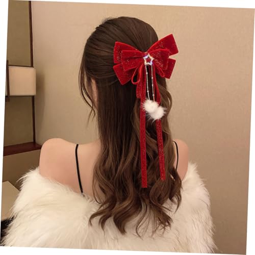 Anneome Große Haarschleife Haarklammer mit Pompon für Frauen Mädchen Süßer Bowknot Haarschmuck Eleganter Haarclip für Alltag Geburtstag Anneome Große Haarschleife Haarklammer mit Pompon für Frauen Mädchen Süßer Bowknot Haarschmuck Eleganter Haarclip für Alltag Geburtstag von Anneome