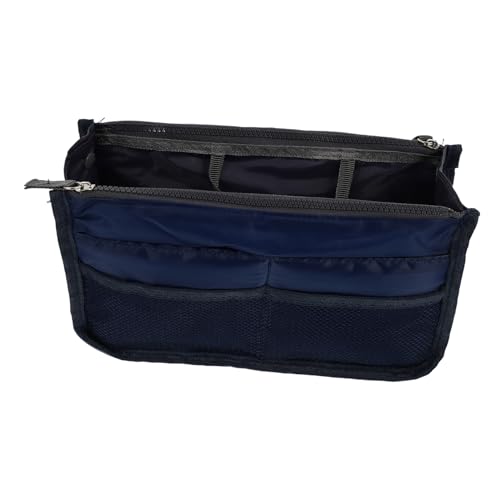 Anneome Großer Faltbarer Handtaschen-inneneinsatz mit Doppelkammern Vielseitiger Organizer mit Mehreren Taschen Modischer Reise-Kosmetiktasche für Damen Geräumiger Langlebiger Beutel von Anneome