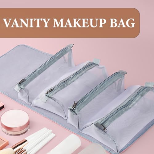 Anneome Großer Multifunktionaler Kosmetiktasche Reise Kulturbeutel mit Mehreren Fächern Leichter Wasserdichter Makeup Organizer für Damen Praktische Schminktasche und Vanity Pouch von Anneome