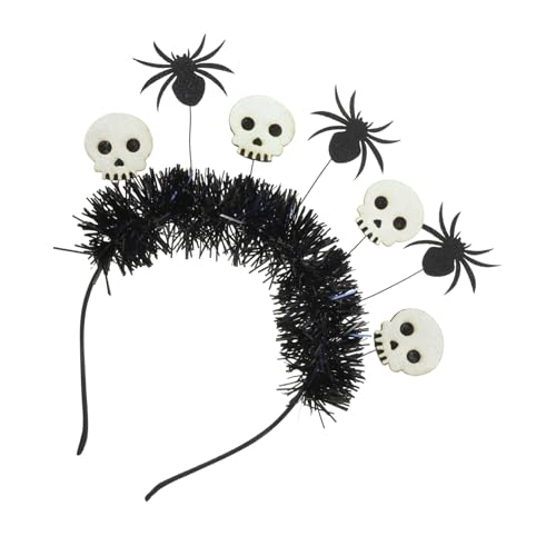 Anneome Halloween Schädel Stirnband Kopfdeko Halloween Kostüm Party Haarreif für Erwachsene und Langlebiges Material Bequemer Sitz Party Zubehör für Kostüm und Themenfeiern von Anneome