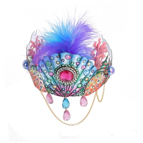 Anneome Halloween Stirnband Damen Elastisches Leichtes Haarschmuck mit Muschel Korallendesign Feines Handwerk für Party Fotorequisiten Cosplay und Festliche Anlässe von Anneome