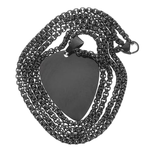 Anneome Halskette mit Gitarrenplektrum Anhänger Langlebiger Rostfreier Schmuck für Damen und Herren Modisches Hautfreundliches Accessoire Eleganter Look für Alltag und von Anneome