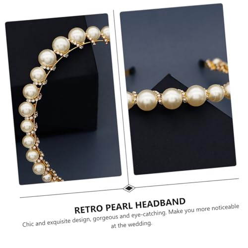 Anneome Handgefertigtes Perlen stirnband Damen Eleganter Haarschmuck Hochzeit Party Alltag Komfortabel Glänzend von Anneome