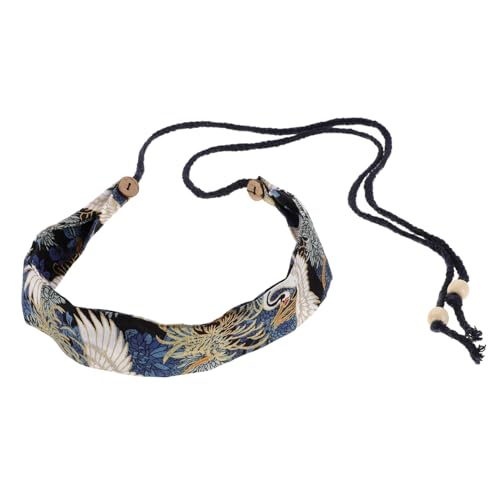 Anneome Hanfu Haarband Chinesischer Stil Authentisches Cosplay Kostüm Accessoire Zartes Stirnband mit Blauem Kranichmotiv Vielseitiges Haarschmuck Design für Hanfu Kopfbedeckung von Anneome