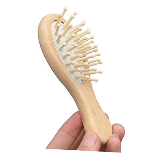 Anneome Holz Massagekamm mit Gummipolster Kleine Antistatische Kopfhaut Massagebürste Natürlicher Holz Haarkamm zur Tiefenmassage Stresslösend und Entwirrend Tragbar für Damen und Mädchen Anneome Holz Massagekamm mit Gummipolster Kleine Antistatische Kopfhaut Massagebürste Natürlicher Holz Haarkamm zur Tiefenmassage Stresslösend und Entwirrend Tragbar für Damen und Mädchen von Anneome