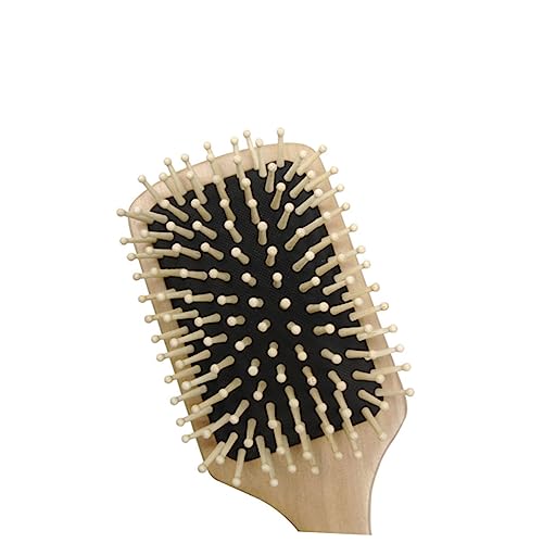 Anneome Holzkamm Paddle Haarbürste mit Massagefunktion Große Natürliche Holzborsten Entwirrt Schonend alle Haartypen Fördert Kopfhautdurchblutung Geeignet für Frauen Männer von Anneome