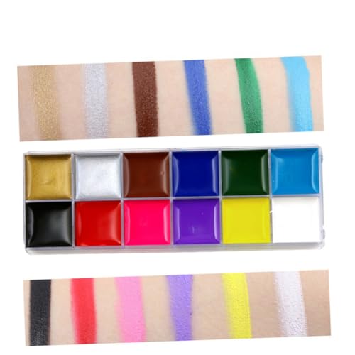 Anneome Körperbemalung für Erwachsene Farbe Malerei Öl Kinderschminke Halloween Körperbemalungspalette Schminken ausgefallene Make-up-Paletten körper gesicht malen Schminkpalette von Anneome