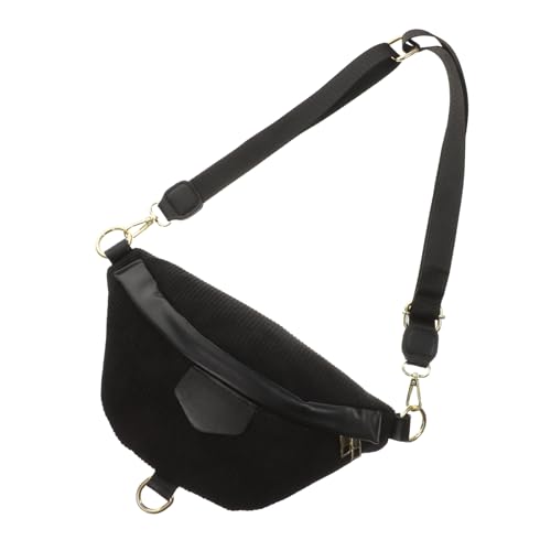Anneome Leichte Fanny Pack wasserdichte Bauchtasche Für Outdoor-aktivitäten Verstellbare Hüfttasche Für Reisen Und Sport Robuste Brusttasche Für Männer Und Frauen Schwarz von Anneome