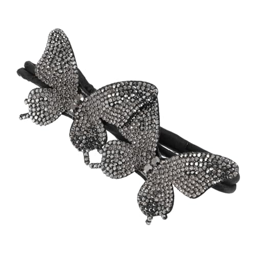 Anneome Kristall Schmetterling Haarknotenformer Eleganter Hair Bun Shaper für Damen und Mädchen Kompakt und Tragbar Vielseitig für Alltag Party Hochzeit Modisches Haarschmuck accessoire von Anneome