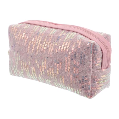Anneome Kulturtasche Damen Reise Kosmetiktasche Fächer Makeup Bag Große Kapazität Tragbar Für Teens Mädchen Rosa Multifunktional Organizer Für Auto Innenraum von Anneome