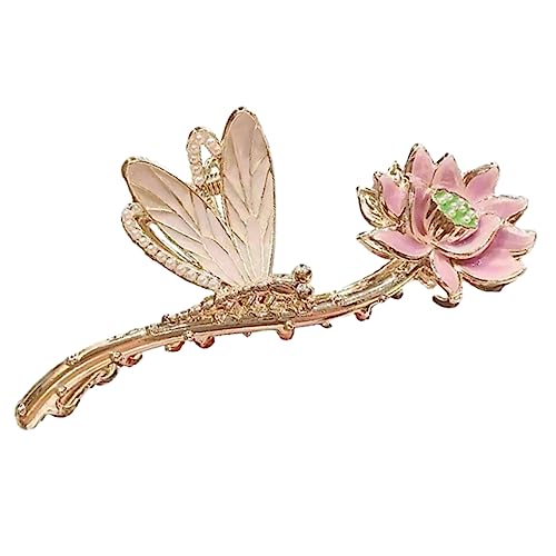 Anneome Lotusblumen Haarklammer Metall Haarkralle Mittelgroß Rutschfest Eleganter Haarschmuck Damen Für Dünnes Haar Chinesischer Stil Für Festliche Anlässe von Anneome