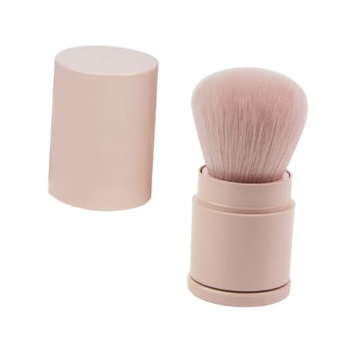 Anneome Makeup Pinsel Einziehbar Weiche Synthetische Borsten Vielseitiger Puder Rougepinsel für Frauen und Mädchen Kompakt und Tragbar für Reisen und Alltag für Foundation und Blush von Anneome