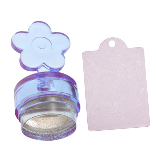 Anneome Maniküre Nail Art Stamper aus Lebensmittelechtem Silikon mit Transparentem Blumigem Griff und Weichem Kissen Vielseitig für French Nails und Präzises Nageldesign Einfach zu Anneome Maniküre Nail Art Stamper aus Lebensmittelechtem Silikon mit Transparentem Blumigem Griff und Weichem Kissen Vielseitig für French Nails und Präzises Nageldesign Einfach zu von Anneome