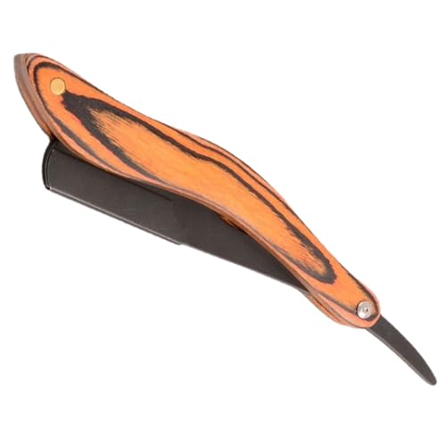 Anneome Manueller Rasierer mit Holzgriff Faltbar Multifunktional für Bart und Gesichtshaare Sicherer Griff Kompakt und Tragbar für Herren und Damen für Reisen und Täglichen Gebrauch von Anneome