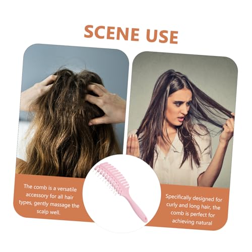 Anneome Massagekamm Groß Gebogen Haarkamm für Kopfhautmassage und Styling Sanfter Entwirrer für Damen und Herren Vielseitiger Haarkamm für Tägliche Anwendung Schuppenfreier Kleiner von Anneome