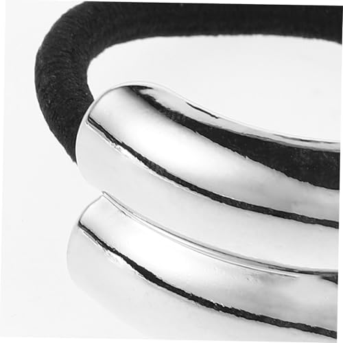 Anneome Metall Haarband Retro Geometrisch Haaraccessoire aus Legierung Vintage Stil Elastisches Haargummi Damen Schmuck Elegant und Multifunktional Silber von Anneome