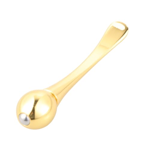 Anneome Metall-augencreme-massage-stab aus Zinklegierung Glatte Oberfläche Doppelseitiges Design mit Löffel für Cremen und Massagekopf Hautpflege Tragbar für Gesicht und Augenbereich von Anneome