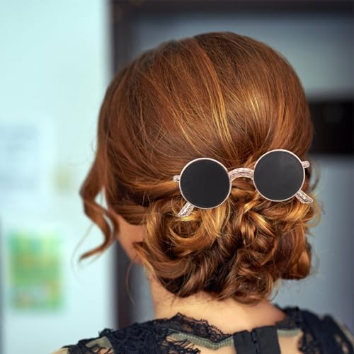 Anneome Metallic Haarspange in Sonnenbrillen design für Frauen Kreative Haarklammer mit Elastischem Federclip Starke Fixierung Modisches Accessoire für Stilvolle Frisuren und Vielseitigen von Anneome