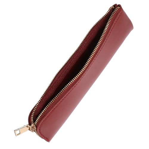 Anneome Multifunktionales Pu- Mäppchen Retro Bleistiftetui Mit Reißverschluss Für Schule Büro Und Großer Für Schreibwaren Und Kosmetik Eleganter Stift Organizer von Anneome