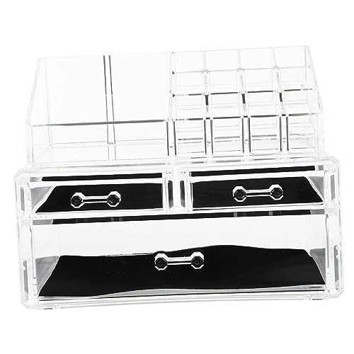 Anneome Multi Layer Kosmetik Organizer aus Robustem Acryl Design für Schminktisch und Desktop Transparente Make Up Aufbewahrungsbox für Ordentliche Kosmetik und Praktische von Anneome