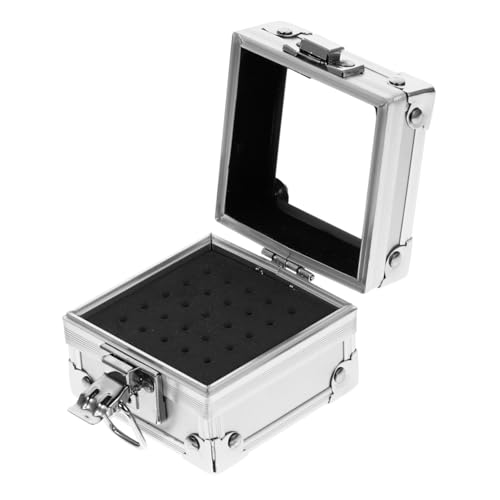 Anneome Nagelfräser Bit Halter Aluminium Aufbewahrungsbox Schwammfach Kompakt Tragbar Staub Wasserabweisend für Professionelle Maniküre und Heimgebrauch Praktische Nageltechnik Organizer von Anneome