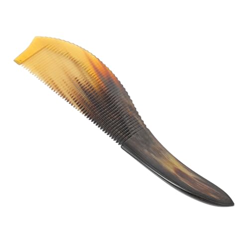 Anneome Natürlicher Büffelhornkamm für Damen Antistatisch Strapazierfähig und Bruchfest Massage Haarkamm Kopfhautdurchblutung Haargesundheit bei Langem Dickem Haar von Anneome