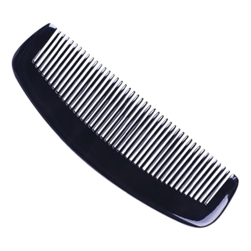 Anneome Natürlicher Schwarzer Hornkamm für Frauen Verdickter Massage Haarkamm mit Feinen Zähnen Glättet Haare Verhindert Haarausfall Handgefertigt Tragbar und Antistatisch für von Anneome