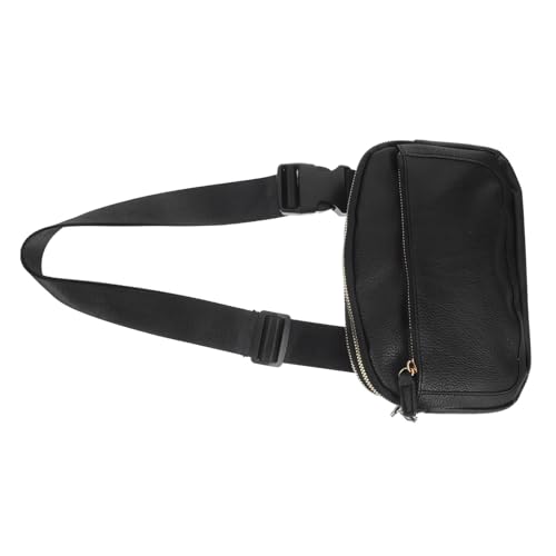Anneome PU Damen Hüfttasche Verstellbar Vielseitig Tragbar Metallakzente Robust für Reisen Joggen Alltag Multipurpose Bauchtasche Leicht Crossbody Gürteltasche Schwarz Anneome PU Damen Hüfttasche Verstellbar Vielseitig Tragbar Metallakzente Robust für Reisen Joggen Alltag Multipurpose Bauchtasche Leicht Crossbody Gürteltasche Schwarz von Anneome
