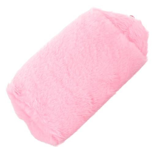 Anneome Plüsch Kosmetiktasche Damen Schminktasche Reise Make Up Tasche Handlich Leicht Tragbar Weich Rosa Für Mädchen und Frauen von Anneome