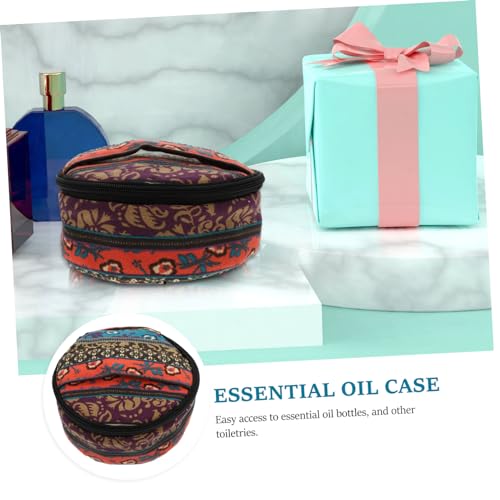 Anneome Praktische Tragbare Canvas Ätherische Öl Aufbewahrungstasche für Flaschen Stoßfest Vielseitiger Organizer für Reisen und Zuhause von Anneome