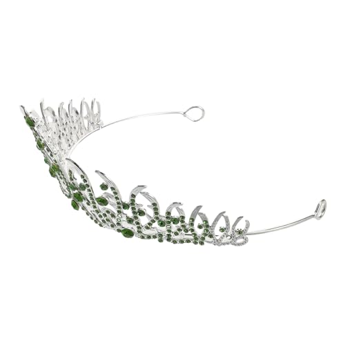 Anneome Prinzessin Krone Damen Hochzeit Tiara mit Funkelnden Strasssteinen Leichtes Metall Diadem für Braut Party Geburtstag Bühnenauftritt Komfortabel und Langlebig von Anneome
