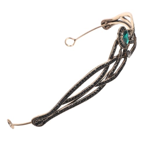 Anneome Retro Barock Krone Damen Haarschmuck mit Grünem Schmuckstein Vintage Dinner Party und Hochzeit Tiara für Halloween Fotoshooting und Festliche Anlässe von Anneome