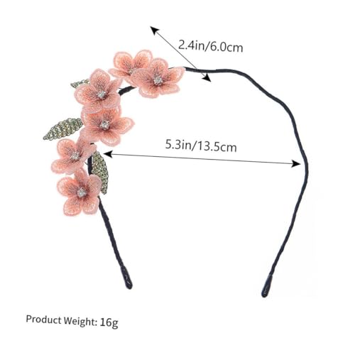 Anneome Retro Besticktes Blumen haarband für Damen Leichtes Langlebiges Stirnband mit Elegantem Blumenmuster Komfortabel und Haarschonend Geeignet für Hochzeiten Partys Besondere Anlässe von Anneome