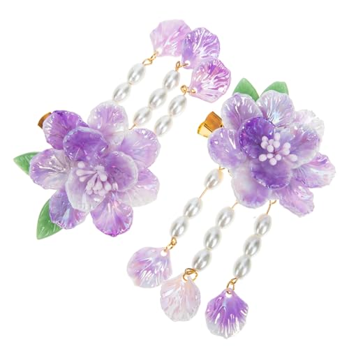 Anneome Retro Chinesischer Haarschmuck Damen Haarklammer mit Perlen Quaste Stilvolle Blüten haarspange für Festliche Anlässe und Alltag Anneome Retro Chinesischer Haarschmuck Damen Haarklammer mit Perlen Quaste Stilvolle Blüten haarspange für Festliche Anlässe und Alltag von Anneome