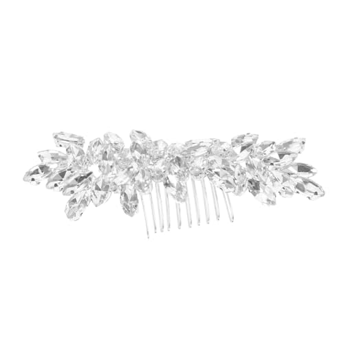 Anneome Rhinestone Haar Kamm mit Klaren Kristallen Funkelndes für Braut und Brautjungfern Seitlicher Haarkamm Fester Sitz Eleganter Hochzeitsschmuck für Frauen und Mädchen von Anneome