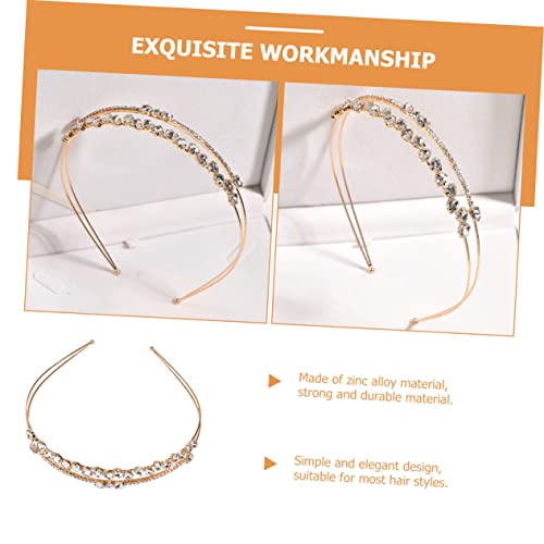 Anneome Rhinestone Headband aus Langlebiger Zinklegierung Eleganter Haarschmuck für Damen Festlicher Kopfschmuck für Hochzeit Party und Alltag Bequem und Haarschonend Perfektes für von Anneome