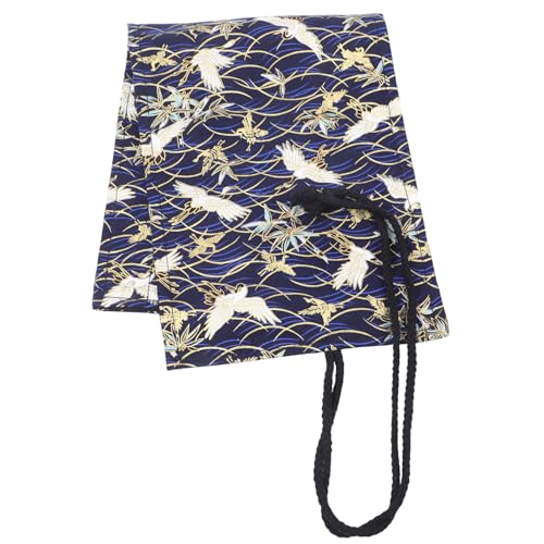 Anneome Roll Up Stiftetui Tragbare Stifttasche im Chinesischen Stil Große Kapazität für Buntstifte und Tintenstifte Fächer Farbecht und Pflegeleicht von Anneome