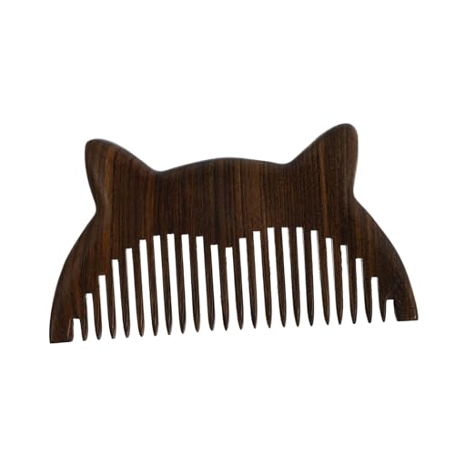 Anneome Sandelholz Haarkamm Handgefertigt Antistatisch Massagekamm Kopfhautpflege Für Frauen und Männer Glättet Dickes Lockiges Haar Effizient Entwirrend Natürliches Holz von Anneome