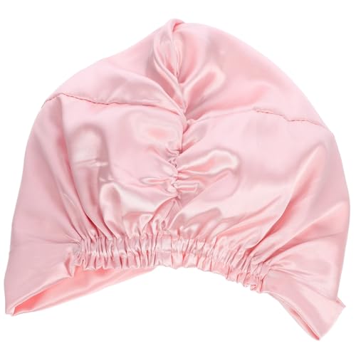Anneome Seidenhaube Schlafmütze Damen Doppel Schlafhaube für Locken und Langes Haar Stilvoller Langlebiger Atmungsaktiver Haarwickel für Schlaf und Schönheitsroutine Rosa von Anneome