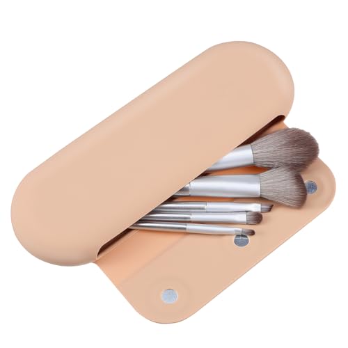 Anneome Silikon Make Up Pinselhalter Kosmetik Organizer Groß Kapazität mit Belüftungslöchern Weich und Tragbar für Reisen und Tägliche Nutzung in Tiefem Khaki von Anneome