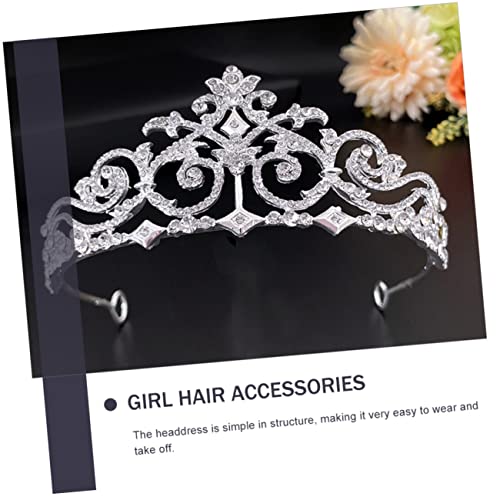Anneome Strass Tiara für Damen Filigrane Brautkrone mit Funkelnden Kristallen Leichter Haarschmuck für Hochzeit Party und Fotoshooting Eleganter Kopfschmuck für Braut und Festtage von Anneome