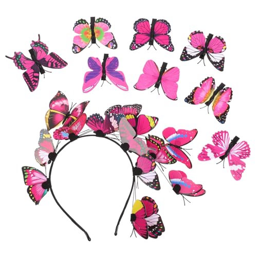 Anneome Teiliges Schmetterling Haar accessoires Set für Damen und Mädchen Verstellbares Stirnband mit Butterfly Haarklammern Leichtes Komfortables Haarschmuck Set für Hochzeit Party und Anneome Teiliges Schmetterling Haar accessoires Set für Damen und Mädchen Verstellbares Stirnband mit Butterfly Haarklammern Leichtes Komfortables Haarschmuck Set für Hochzeit Party und von Anneome
