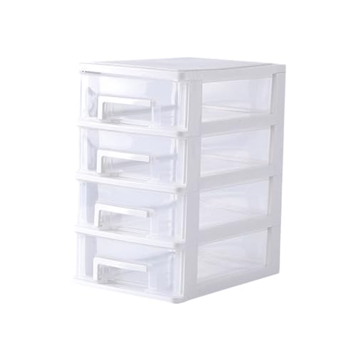 Anneome Transparenter Kunststoff organizer Aufbewahrungsschrank Staubdicht Multifunktional Mittelgroß für Büro Schminktisch Wohnzimmer Praktischer Desktop aufbewahrungsbox von Anneome