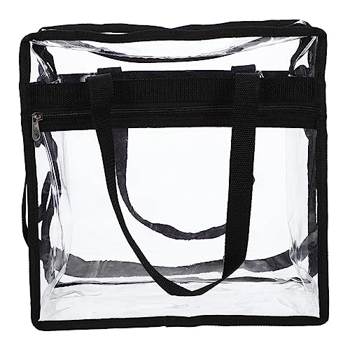 Anneome Transparentes Damen Schultertasche PVC Umhängetasche Multifunktionale Klare Handtasche mit Mittlerer Kapazität für Alltag Reisen Shopping und Vielseitige Nutzung von Anneome