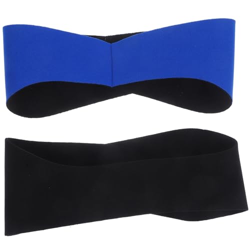 Anneome Verstellbares Sport-stirnband 2-in-1 Zum Schwimmen Yoga Ohrband Wasserabweisend Für Kinder Und Erwachsene Schwarz Dunkel Bequeme Passform von Anneome